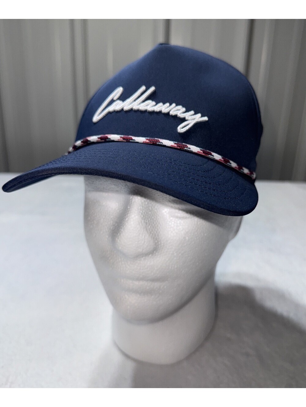 Callaway NAVY Mens Birdie Putt Rope Snapback Hat Golf Cap